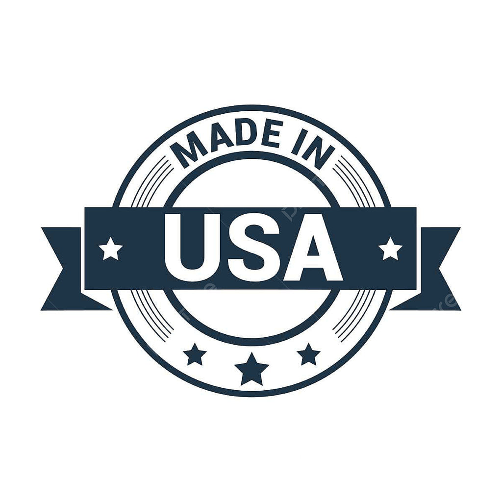 A circular badge with MADE IN USA in bold, stars, and a ribbon represents the Chart/MVE MVE Doble 47-10 — 3500 straws 10 canisters cryogenic liquid dewar, proudly manufactured in the United States.