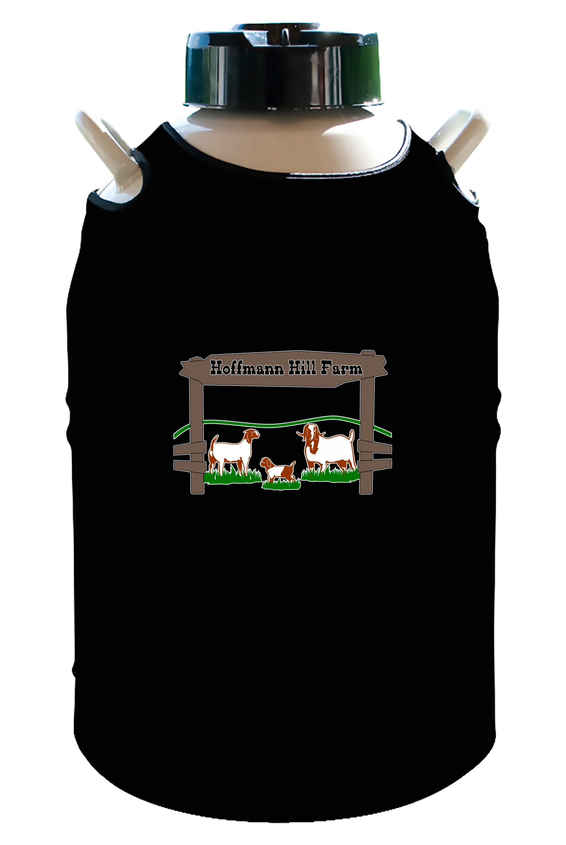 Dark Green Color Printed Tank Top 