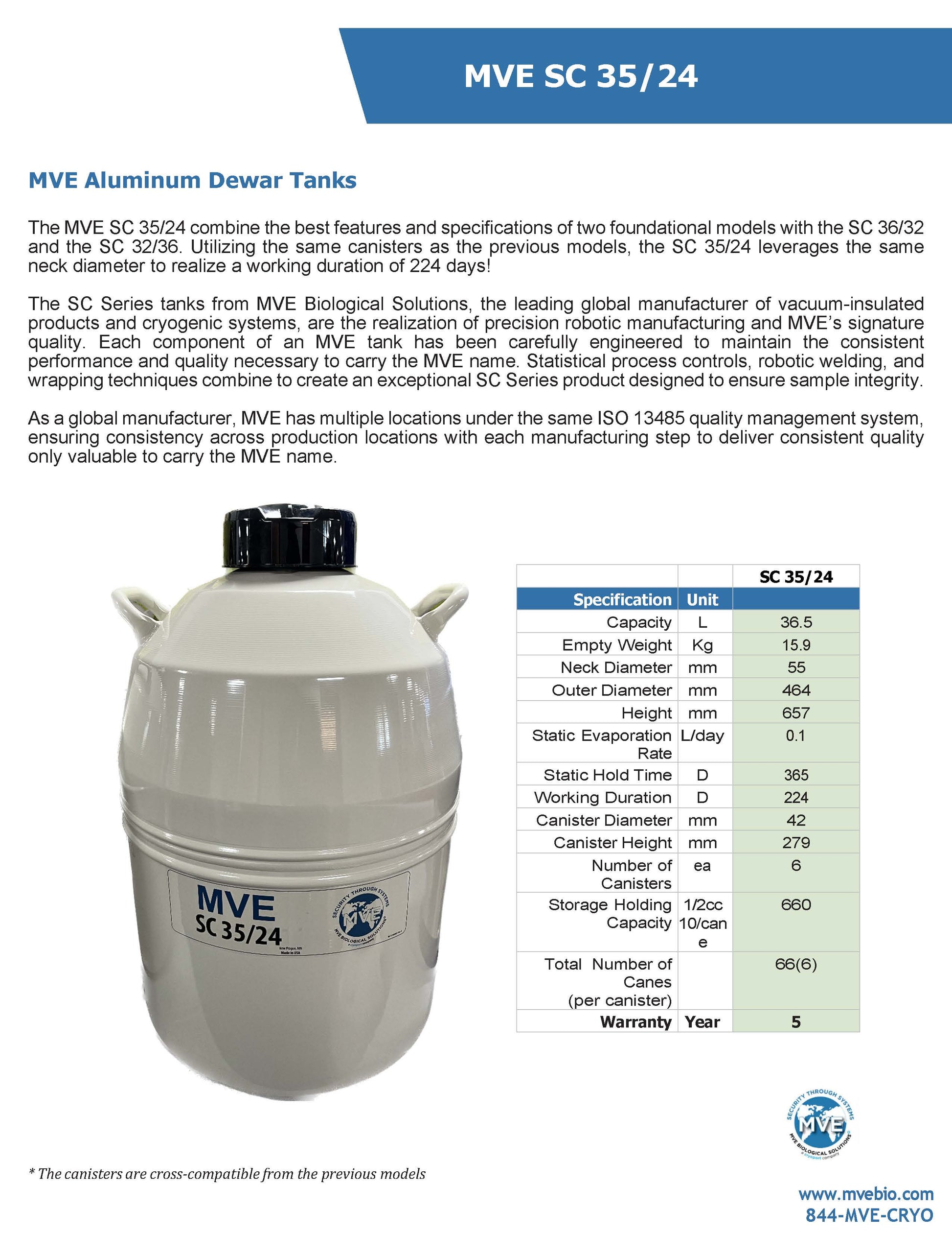 Mve Aluminium Tanks 