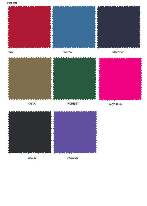 Color Chart For Show Sticks Bag 